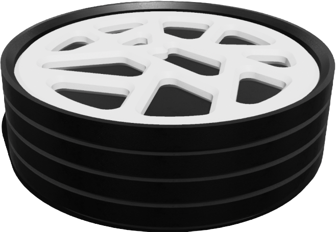 Untersetzer Grid-Style Black-White Set 4x