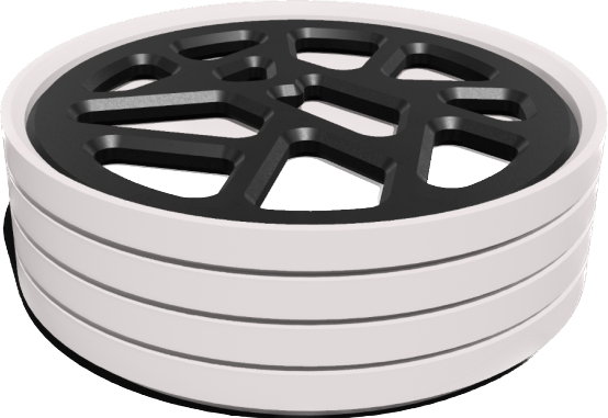 Untersetzer Grid-Style White-Black Set 4x